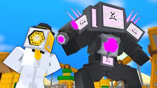 Monster School : UPGRADED TV & Elite CLOCKMAN - Minecraft Animation