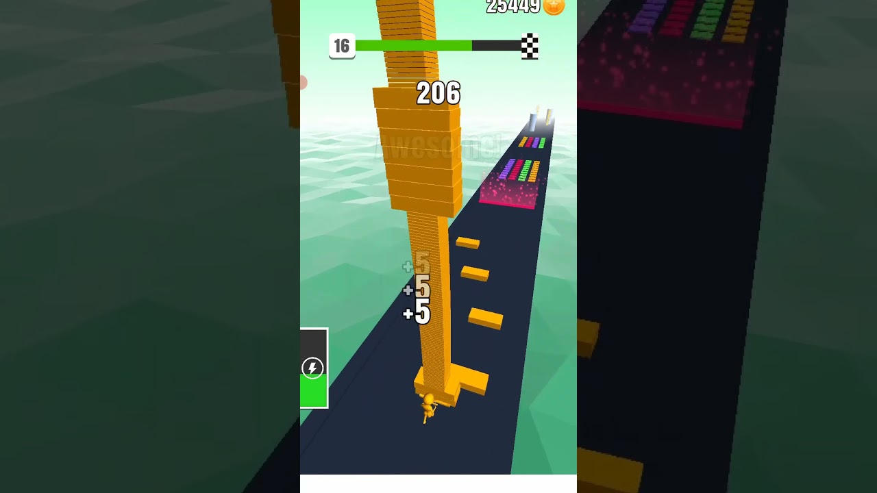 Stack Colours satisfying New Game level 16 