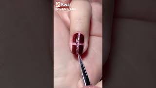 Beautiful red manicure nails مناكير اظافر جميله لون أحمر