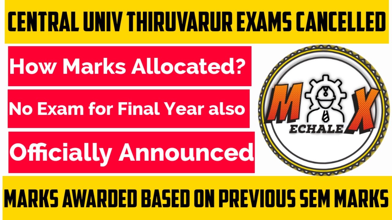 CENTRAL UNIVERSITY CANCELLED THIER SEMESTER EXAMS | FINAL YEARS | MECHALEX