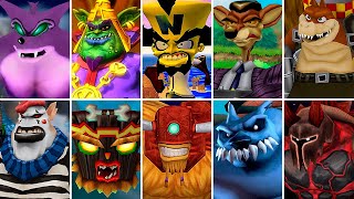 All Crash Bandicoot Bosses (No Damage) The Wrath, Nitro Kart, Twinsanity, Titans & Mind Over