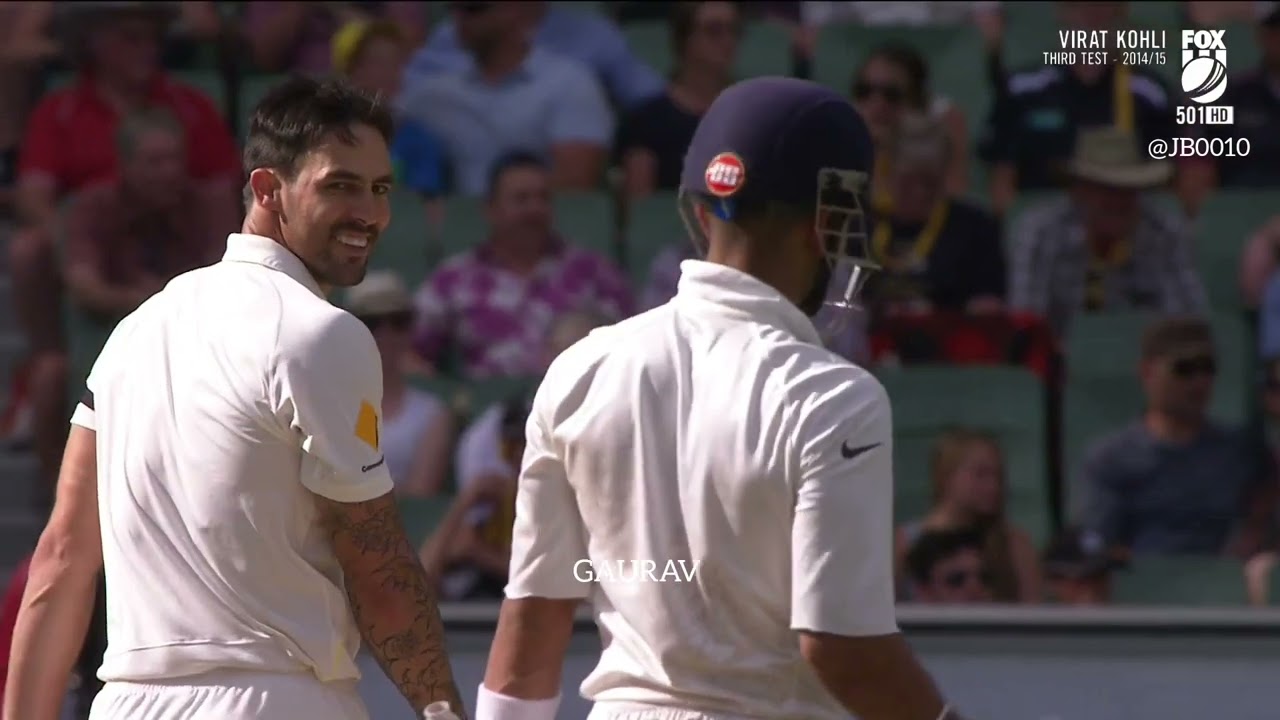 Virat Kohli vs Mitchell Johnson Iconic face-off During India tour of Australia 2014