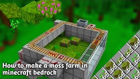 1.18 AUTOMATIC AZALEA AND MOSS FARM TUTORIAL in Minecraft Bedrock