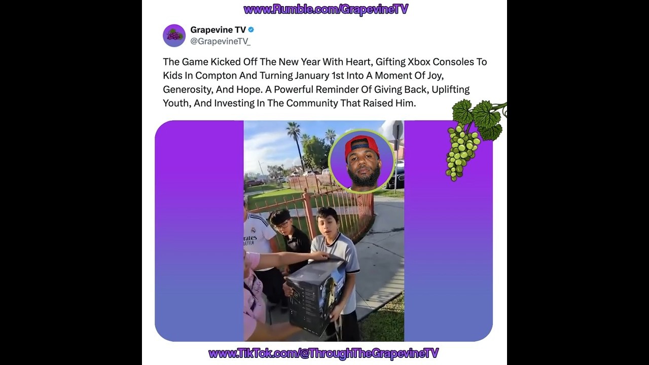 Компания Game встретила Новый год, подарив консоли Xbox детям из Комптона, тем самым даря радость...