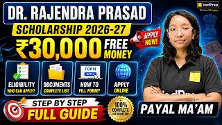Dr. Rajendra Prasad Scholarship 2026-27 🚨 ₹30,000 Scholarship | Complete Application Guide | VedPrep