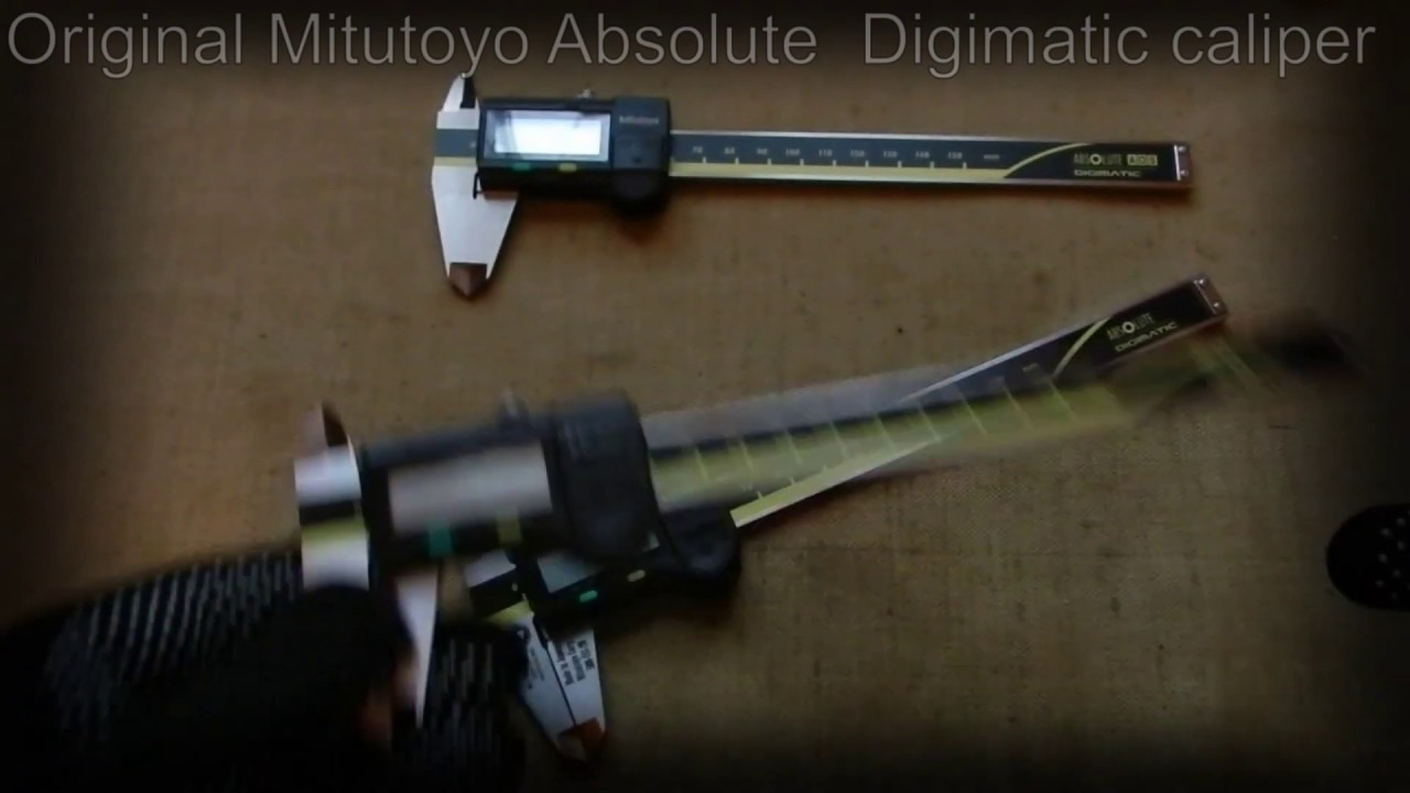 Original Mitutoyo Digimatic caliper - YouTube