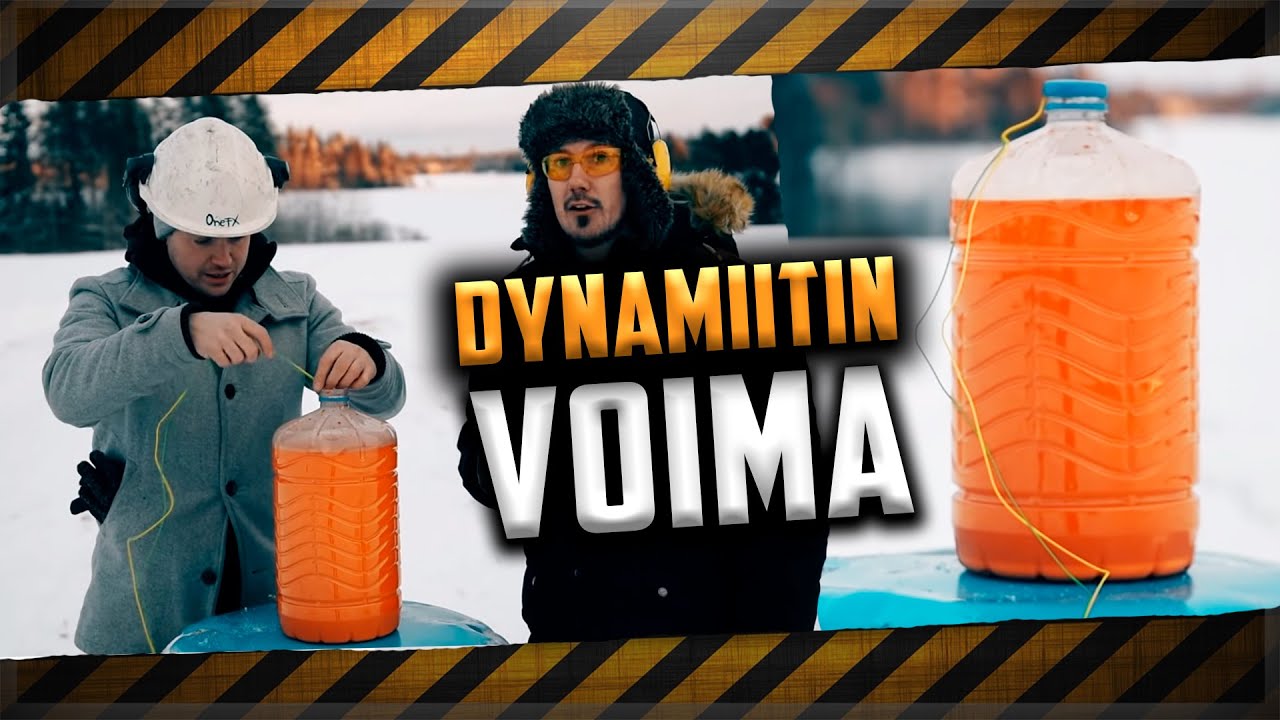 Näin räjähtää dynamiitti!! Tuotetietoa ja räjähdyksiä.