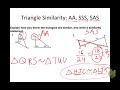 Section 7.3 (Triangle Similarity: AA, SSS, SAS)