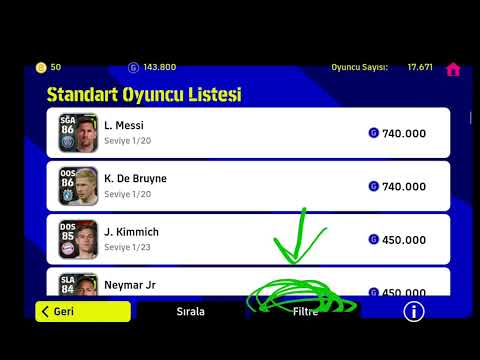 pes 2023 mobile de nasıl Türk oyuncu alınır