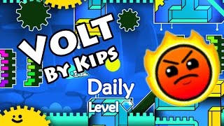 Geometry Dash - Volt (By Kips) ~ Daily Level #141 [All Coins]