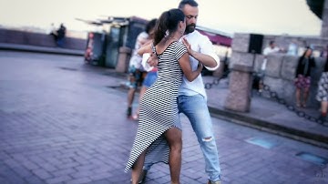 Zouk Open Air. Anton and TropikAna. Zouk improvisation (Happy Little Pill)