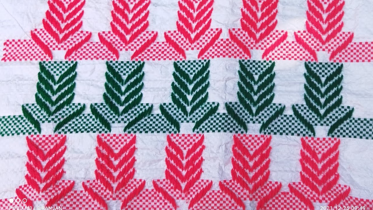 Hand  Embroidery/design on plastic sack/plastic ason design/