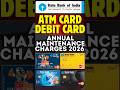SBI Debit Card Annual Maintenance Charges 2026 Explained || SBI ATM Card Annual Fee