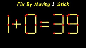 IQ Test: Move One Matchstick to Make the Equation Correct!