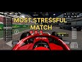 Formula 1 most stressful match #f1