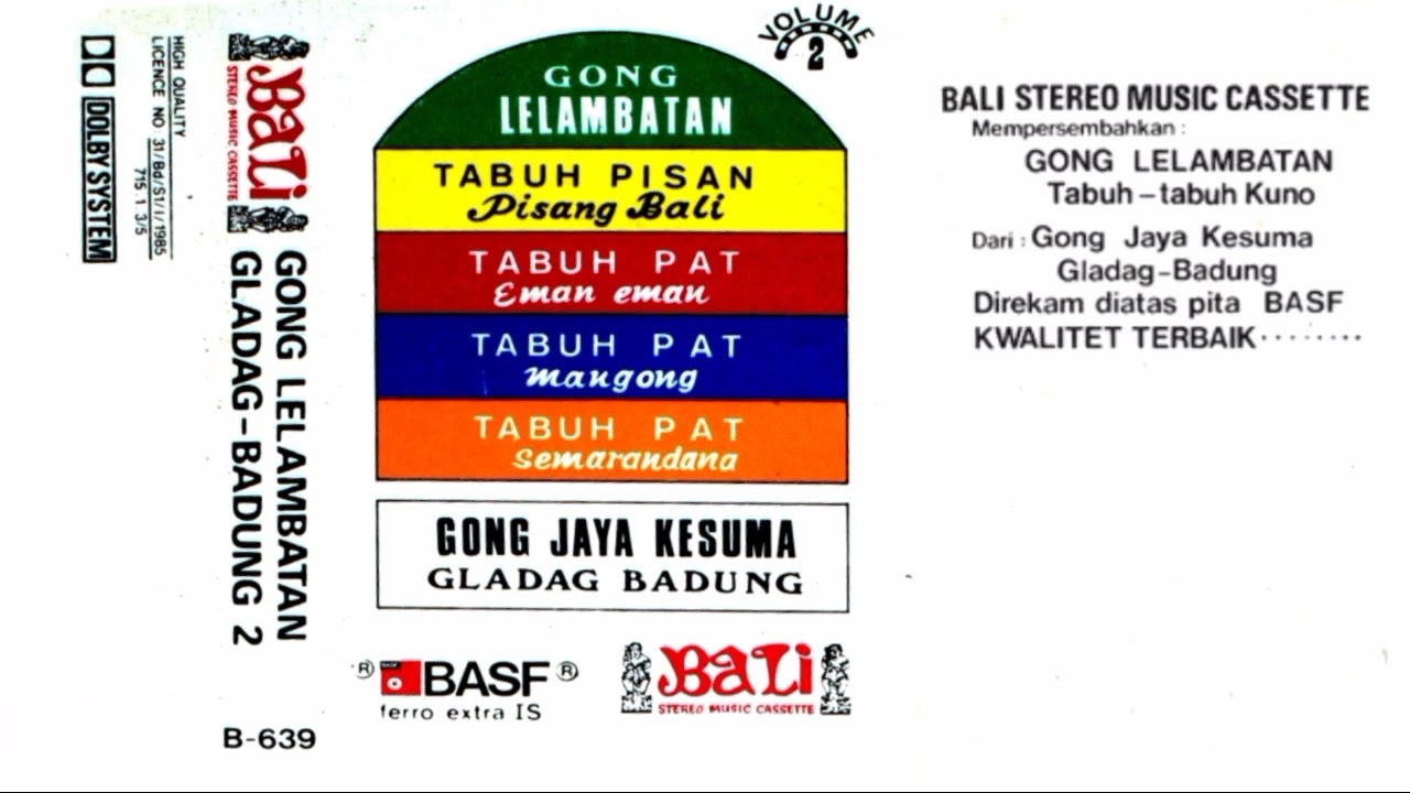 Gong Lelambatan Gladag Badung Vol 2 Full Album