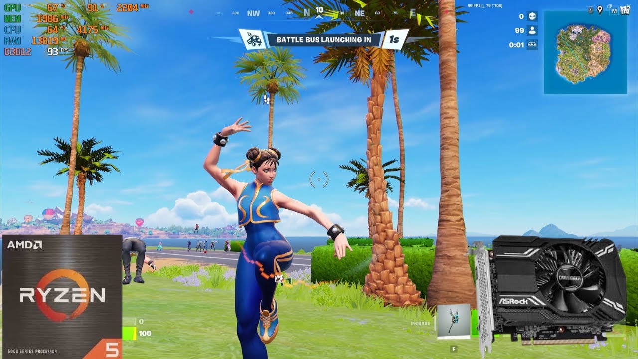 Fortnite | Chapter 7 Season 1 | Ryzen 5 5500 | Rx 6400 4GB | 1080p