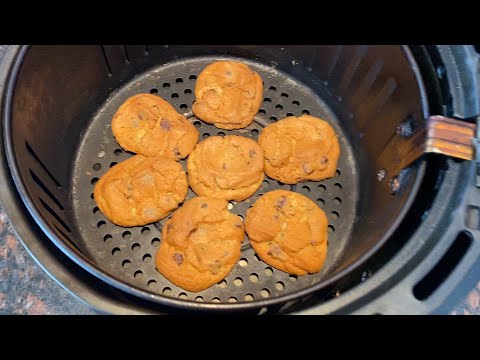 Air Fryer Chocolate Chip Cookies From Pillsbury Cookie Dough hqdefault