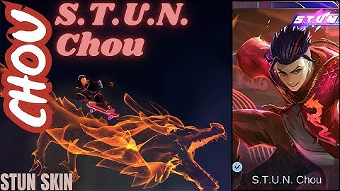 Chou "STUN Chou" Stun Skin | MLBB Skin Effects 4K UHD | Hero Entrance & Skill Effects in Slow Motion