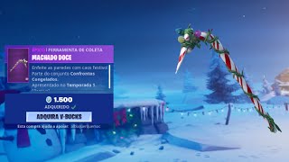 ??BENGALA DOCE NA LOJA SKINS RARAS DE NATAL FORTNITE NA NOVA LOJA FORTNITE HOJE 22/12/19 NOVA SKIN