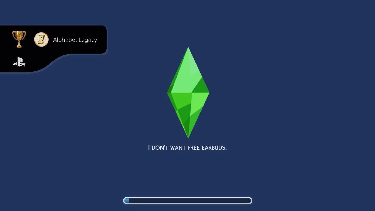 The Sims 4 alphabet legacy trophy