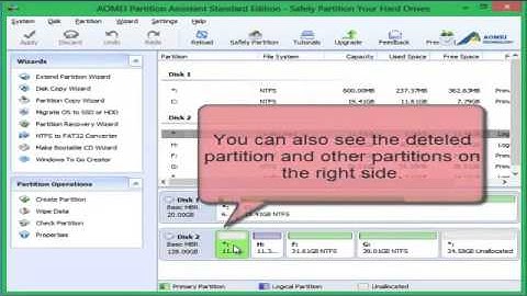 Recover Lost Partition with AOMEI Partition Assistant 5.5