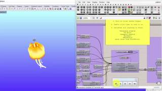 Swimming Jellyfish Simulation using Grasshopper