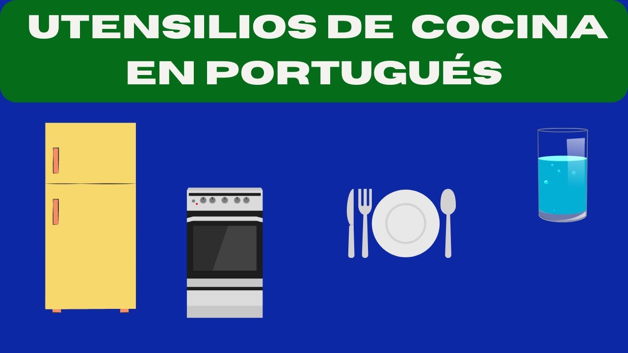 Los utensilios de la cocina en portugués brasileño #aprenderportugués #portugués