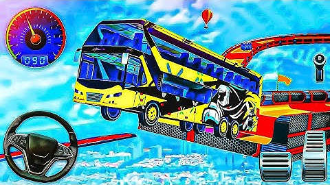 Bus Mega Ramp Extreme Racing - Impossible GT Bus Stunts Driving - Gadi game - Android Game