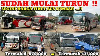 DAFTAR LENGKAP HARGA TIKET BUS SUMBAR JAKARTA - PADANG ‼️ MIYOR DREAM CLASS TERMAHAL TRANSPORT TER