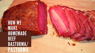 How to make Homemade Basturma or Pastarma  / Dry cured Beef