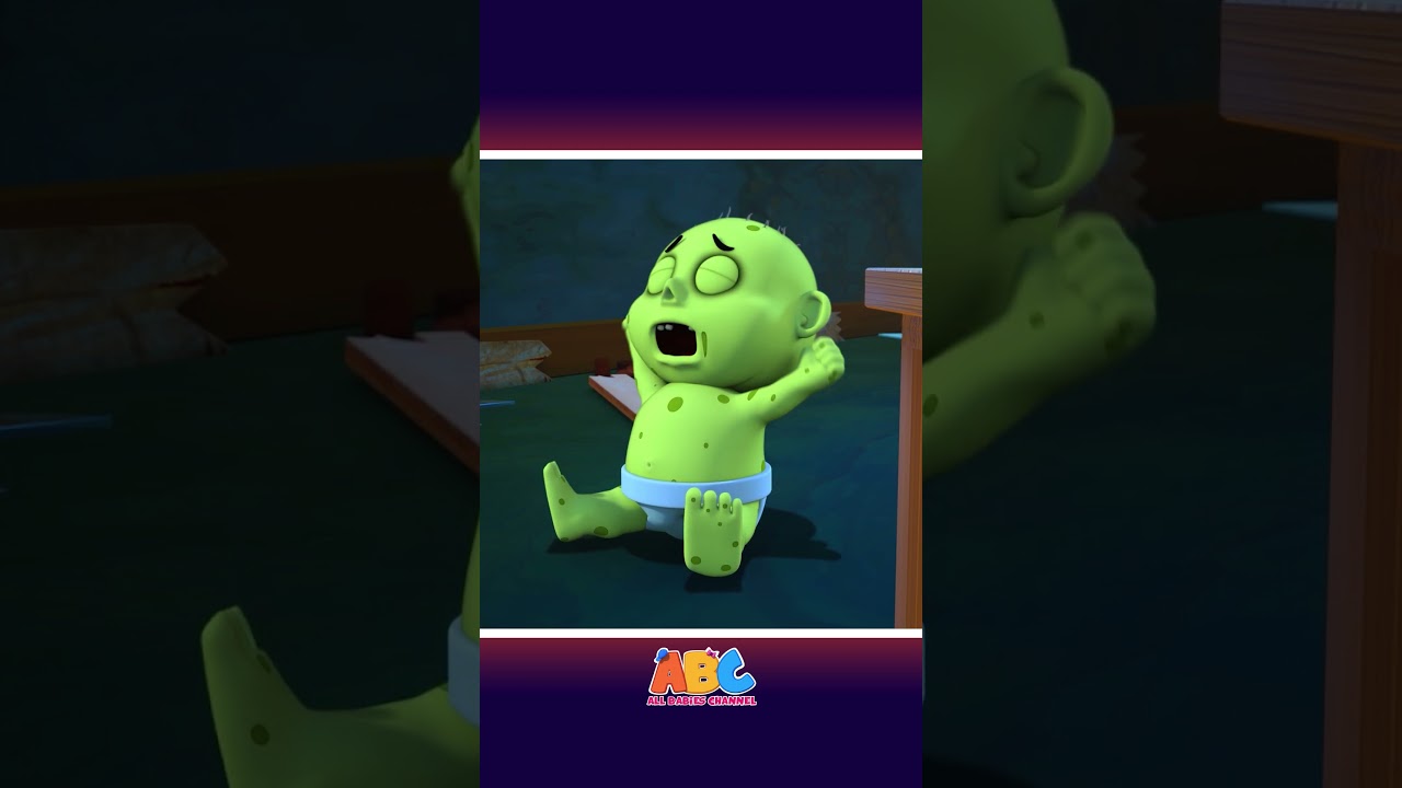 GREEN Baby Zombie Wants MILK 🧟‍♂️🍼 #shorts #halloween