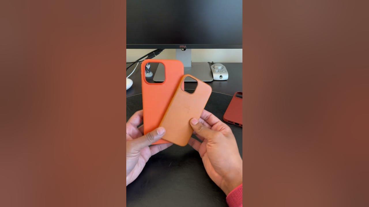 iPhone 14 Pro Max and Orange Leather Case Unboxing 