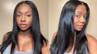 ONLY $148😱 | GLUELESS 5x5 Closure Wig Install | No Bleaching Or Plucking | Ft. Alipearl Hair