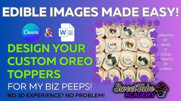 How to Make Custom Edible Images for Chocolate Covered Oreos | Canva Pro Tutorial with Heart Frame