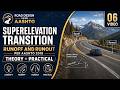 Superelevation Transition Runoff Runout AASHTO 2018 تصميم الانتقال في الميل العرضي للطريق mp3