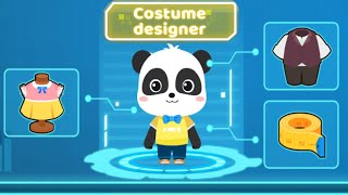 Baby Panda Became a Costume Designer - Design Dresses, T-shirts, Hats and Shoes - Babybus Games