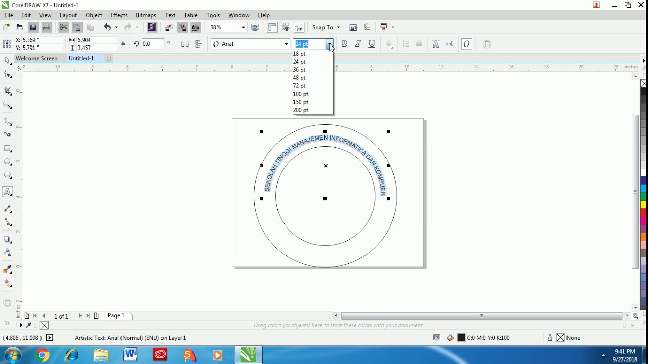  Tutorial  desain  stempel dengan  corel draw  YouTube