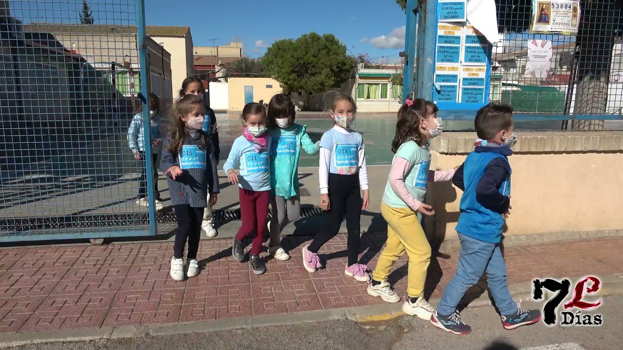 Los escolares de Librilla corren por el Mar Menor
