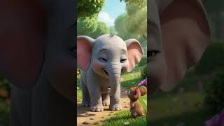 Information Ellie the Elephant Finds a Tiny Friend 🐘🐭 | Cute Cartoon Story for Kids #shorts News