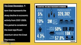 The Great Depression,The New Deal, and The 2007 Recession