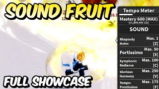 NEW Sound Fruit FULL SHOWCASE! | Blox Fruits Sound Fruit Full Showcase & Review Resimi