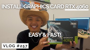 How To Install a RTX 4060 (EASY & FAST! - Graphics Card)