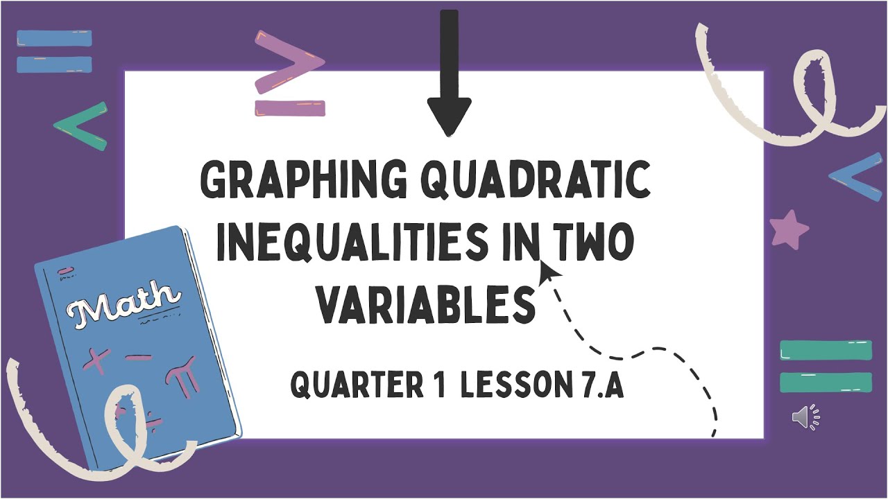 Graphing Quadratic Inequalities in Two Variables - YouTube