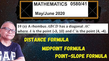 IGCSE Maths May June 2020 paper 41 no. 10a