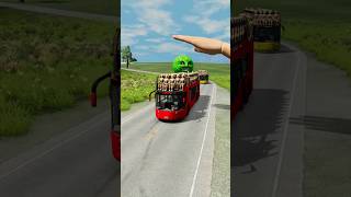 Big &amp; Small Cars vs Giant Hand Slap - BeamNG.Drive