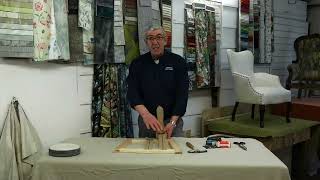 How to fix webbing for upholstery.