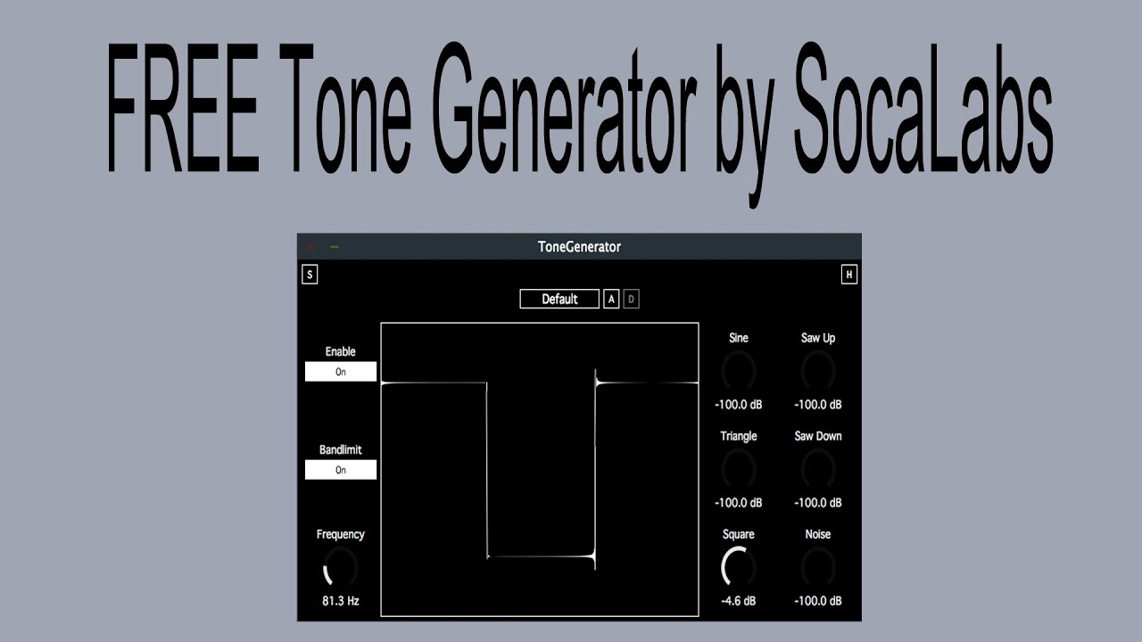 FREE Tone Generator by SocaLabs - YouTube