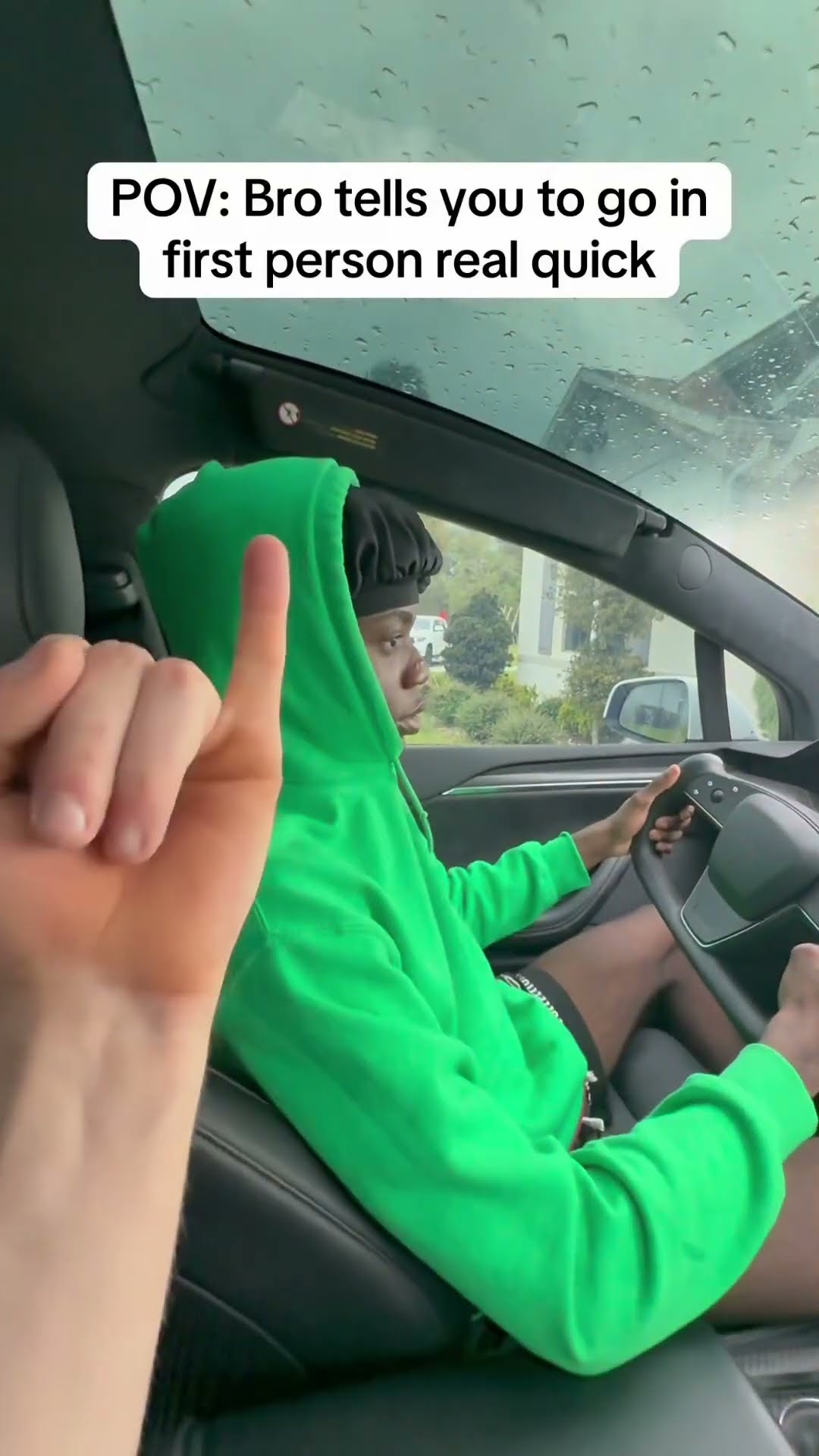 When bro tells you to go first person ?