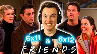 *COUPLES DRAMA!!!* Friends S6 Ep: 11 & 12 | First Time Watching | (reaction/commentary/review)